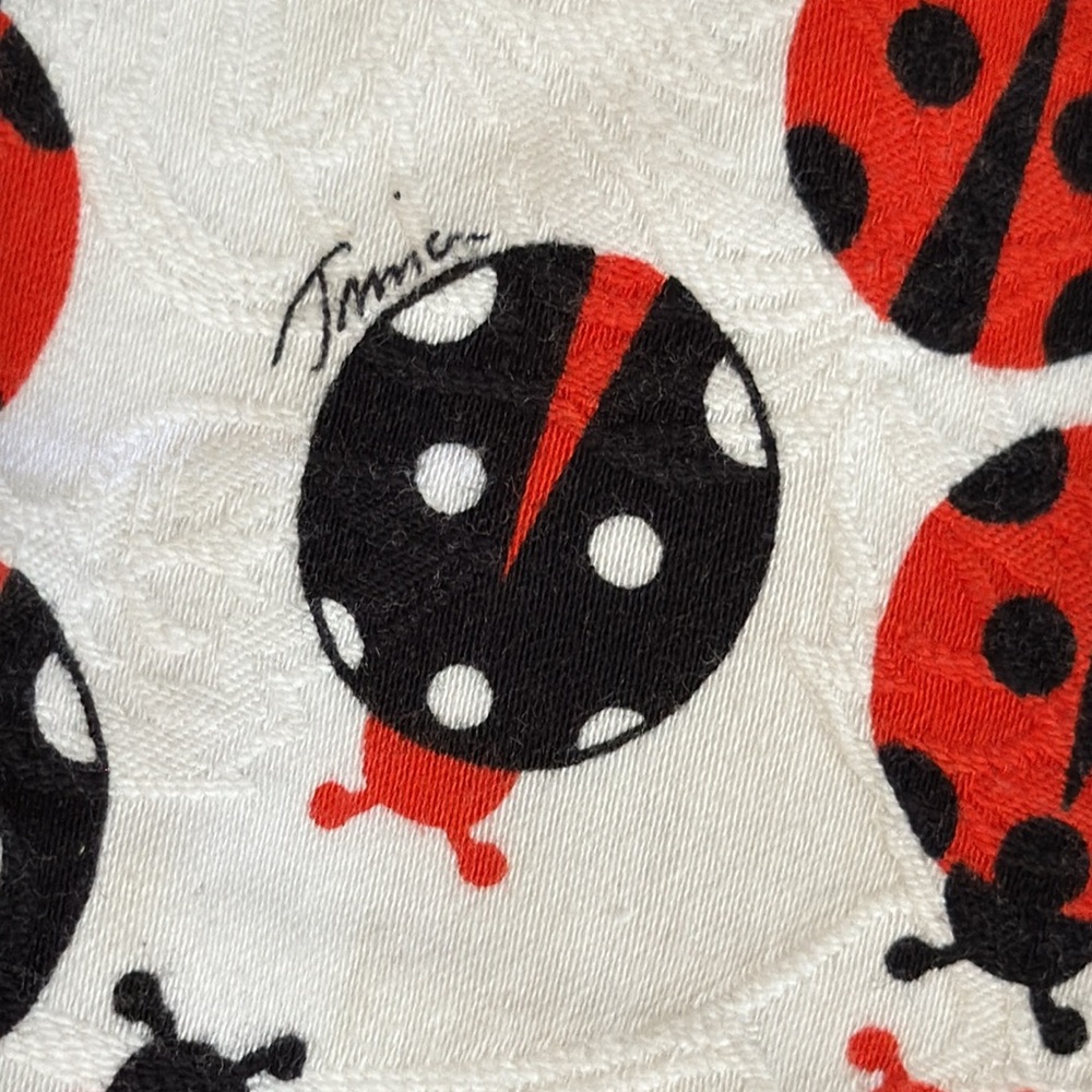 Trina Turk | Corbin Ladybug Print Cotton Stretch Shorts 181505 White/Red/Black 6 - Picture 15 of 16